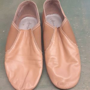 Alexandria jazz dance slipper, tan,  size 9.5-10